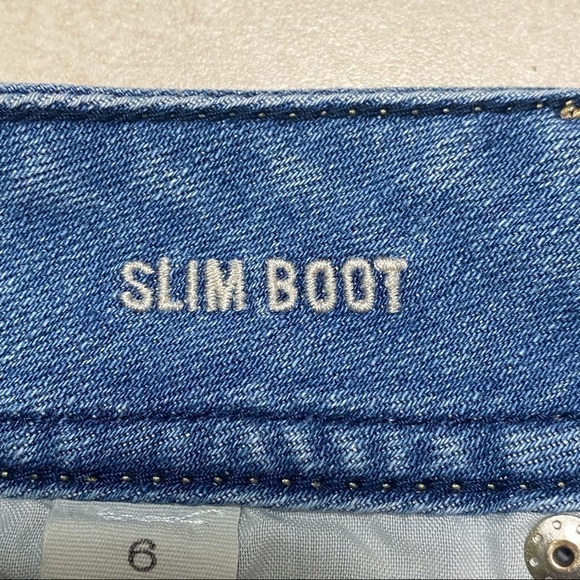 American Eagle Outfitter Jeans Women’s Size 6 Blue denim Slim Bootcut Jeans - Picture 8 of 14
